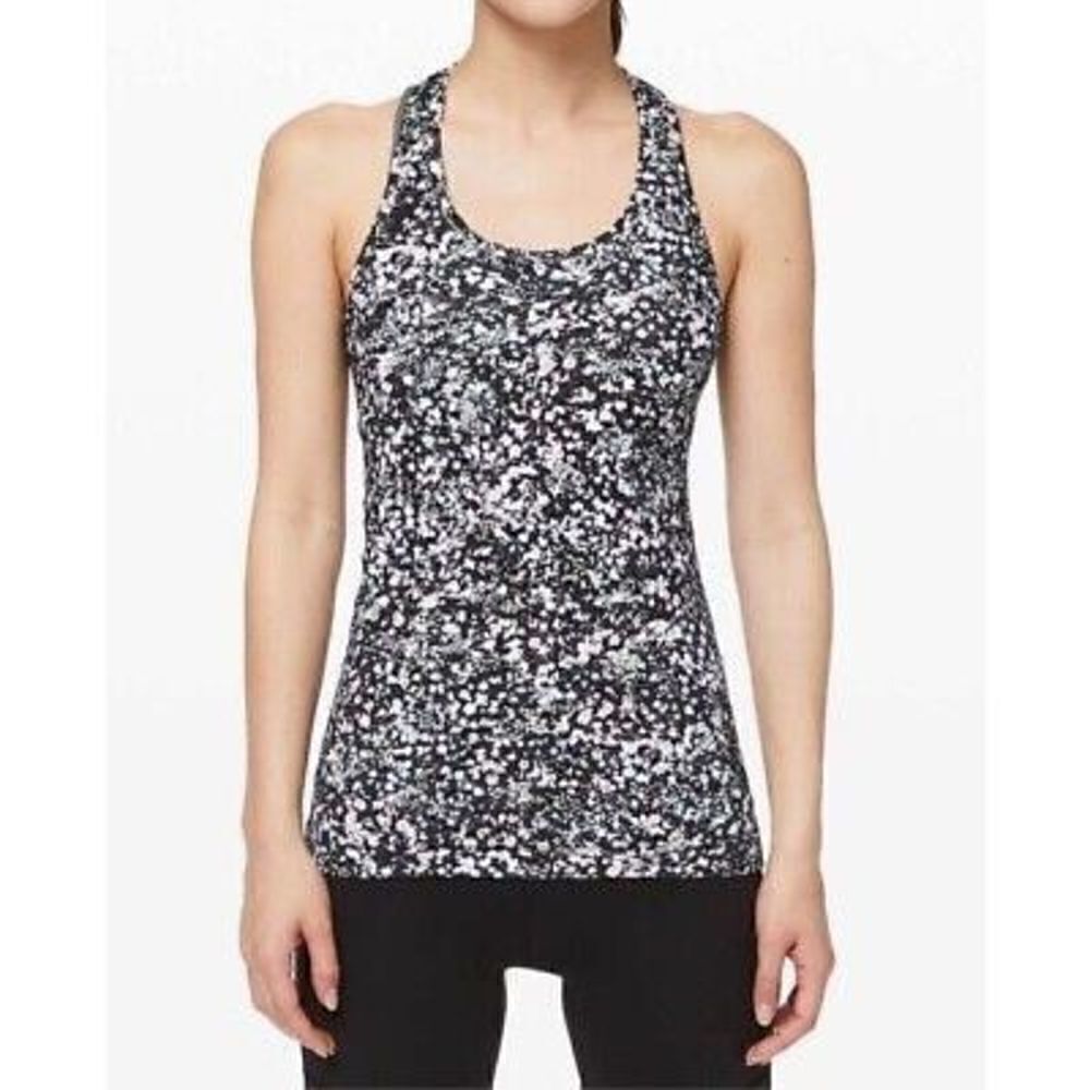 Lululemon Cool Racerback II Floral Spritz Multi Tank Top Size 2?